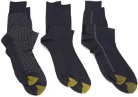Gold Toe Men's 2056H Fashion Dress Sock, Navy, 10-13 Gold Toe Men's 2056H Fashion Dress Sock, Navy, 10-13