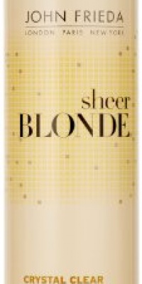 JOHN FRIEDA Sheer Blonde Crystal Clear Shape and Shimmer Hair Spray for Unisex, 8.5 Ounce JOHN FRIEDA Sheer Blonde Crystal Clear Shape and Shimmer Hair Spray for Unisex, 8.5 Ounce