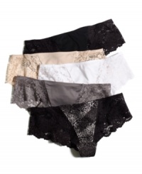 Hip-hugging lace takes these tanga-style panties from basic to bewitching. By Maidenform. Style #40117 Hip-hugging lace takes these tanga-style panties from basic to bewitching. By Maidenform. Style #40117