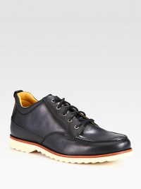 A handsome addition to your footwear collection that extends from office-wear to weekend-wear; constructed in smooth, structured leather with a contrasting rubber sole for a complementary, yet comfortable finish.Leather upperLeather liningPadded insoleRubber soleImported A handsome addition to your footwear collection that extends from office-wear to weekend-wear; constructed in smooth, structured leather with a contrasting rubber sole for a complementary, yet comfortable finish.Leather upperLeather liningPadded insoleRubber soleImported