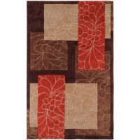 Surya COS-8889 Cosmopolitan Brown 3-Feet 6-Inch by 5-Feet 6-Inch Area Rug Surya COS-8889 Cosmopolitan Brown 3-Feet 6-Inch by 5-Feet 6-Inch Area Rug
