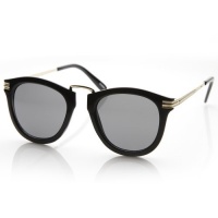 Designer Inspired Rounded P3 Sunglasses with Metal Arms