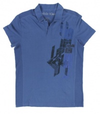 Calvin Klein Men's Body Slim Fit Graphic V-neck Polo Shirt Calvin Klein Men's Body Slim Fit Graphic V-neck Polo Shirt