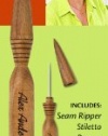 Alex Anderson's 4-in-1 Essential Sewing Tool: Includes Seam Ripper, Stiletto, Presser, and Turner