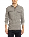 Lucky Brand Men's Textured Thermal Mock Neck