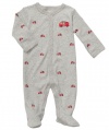 Carter's Fire Engine Coverall (Sizes NB - 9M) - gray, 6 months
