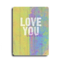 Love You Little One 14x20 Artistic Planked Wood Sign by Lisa Weedn Love You Little One 14x20 Artistic Planked Wood Sign by Lisa Weedn