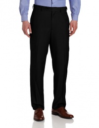 Louis Raphael Men's Striated Solid Flat Front Dress Pant with Comfort Waist Louis Raphael Men's Striated Solid Flat Front Dress Pant with Comfort Waist