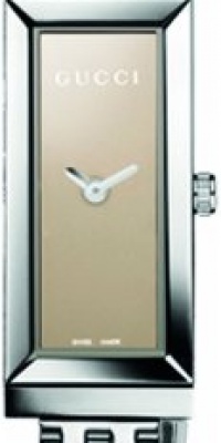 Gucci Women's YA127501 G-Frame Rectangle Steel Bracelet Brown Mirror Dial Watch Gucci Women's YA127501 G-Frame Rectangle Steel Bracelet Brown Mirror Dial Watch
