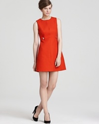 Stand out in the office. This DIANE von FURSTENBERG dress flaunts a flare skirt and silver buttons at the waistline infusing your day with a shining touch of glamour. Stand out in the office. This DIANE von FURSTENBERG dress flaunts a flare skirt and silver buttons at the waistline infusing your day with a shining touch of glamour.