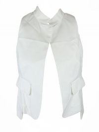 SportMax womens cenere flap pocket single snap vest top SportMax womens cenere flap pocket single snap vest top