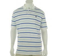 Polo Ralph Lauren Mens Classic-fit Striped Interlock, Oxford White Polo Ralph Lauren Mens Classic-fit Striped Interlock, Oxford White