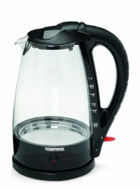 Toastess TGK486 Cordless Glass Kettle, Gray Toastess TGK486 Cordless Glass Kettle, Gray