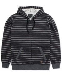 Mix up your weekend standard with this striped zip-up hoodie from O'Neill. Mix up your weekend standard with this striped zip-up hoodie from O'Neill.