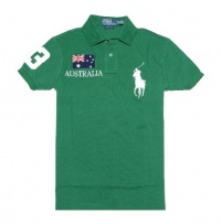 Polo Ralph Lauren Men Custom fit Flag & Big Pony Logo Polo T-shirt - Australia Polo Ralph Lauren Men Custom fit Flag & Big Pony Logo Polo T-shirt - Australia