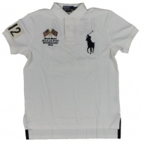 Polo Ralph Lauren Men Custom Fit Big Pony Track & Field Polo T-Shirt - USA Polo Ralph Lauren Men Custom Fit Big Pony Track & Field Polo T-Shirt - USA
