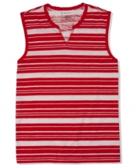 Feel the burn. Get set for summer sun with this striped tank from INC International Concepts. Feel the burn. Get set for summer sun with this striped tank from INC International Concepts.