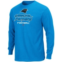NFL Men's Carolina Panthers Critical Victory V Long Sleeve Basic Tee (Aqua, Large) NFL Men's Carolina Panthers Critical Victory V Long Sleeve Basic Tee (Aqua, Large)