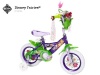 New Disney Fairies Tinkerbell 12 INCH Bike with Training Wheels, Tinker Bell and Friends Bag, and Handlebar Butterfly Dancer - Huffy Model 22413