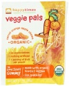 Happy Times Veggie Pals Individual, Carrot, Orange, Apple Chews, .7 oz., 5 Count Tray (Pack of 2)