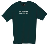 my life needs CTRL - ALT - DEL 100% Cotton Unisex Tee with funny Beware of the Geek Joke Text my life needs CTRL - ALT - DEL 100% Cotton Unisex Tee with funny Beware of the Geek Joke Text