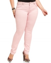 Land a super-cute look with Celebrity Pink Jeans' plus size colored skinnies-- they're so on-trend! Land a super-cute look with Celebrity Pink Jeans' plus size colored skinnies-- they're so on-trend!