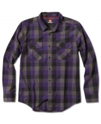 Attractively handsome plaid shirt by Quiksilver. Attractively handsome plaid shirt by Quiksilver.