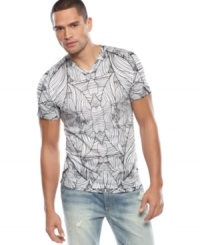 Go primitive. Get a simple but bold style boost from the abstract leaf print on this graphic t-shirt. Go primitive. Get a simple but bold style boost from the abstract leaf print on this graphic t-shirt.