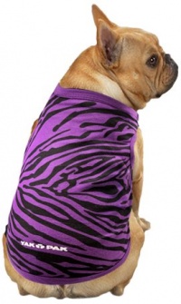 Yak Pak Dog Shirt, X-Small, Purple Zebra Yak Pak Dog Shirt, X-Small, Purple Zebra
