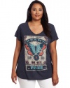 Lucky Brand Women's Plus-Size Butterfly Matchbook Tee