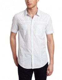 Calvin Klein Jeans Men's Spirit Stripe Short Sleeve Woven Calvin Klein Jeans Men's Spirit Stripe Short Sleeve Woven