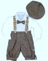 Infant & Toddler Boys Vintage Style Knickers Outfit Suspenders, Bowtie & Cap