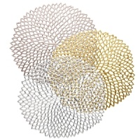 Pressed Dahlia, the latest of Chilewich's pressed technique, extends this techniques lace-like openwork well beyond the first circle of experimentation. A must have design for any table. Pressed Dahlia, the latest of Chilewich's pressed technique, extends this techniques lace-like openwork well beyond the first circle of experimentation. A must have design for any table.