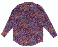 Lauren Ralph Lauren Women's Silk Paisley Tunic Blouse (Navy Multi) Lauren Ralph Lauren Women's Silk Paisley Tunic Blouse (Navy Multi)