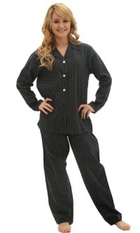 Del Rossa Women's 100% Cotton Long Sleeve Pajama Set with Pj Pants