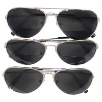 UB Silver Frame - Smoke Lens Aviator 3-Pack UB Silver Frame - Smoke Lens Aviator 3-Pack