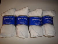 Diabetic CREW Socks MEN XL, sock size 13-15, 1 dozen Pairs, white Diabetic CREW Socks MEN XL, sock size 13-15, 1 dozen Pairs, white