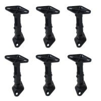 Videosecu 6 Black Satellite Studio Speaker Mounts / Brackets for Walls and Ceilings 1UP Videosecu 6 Black Satellite Studio Speaker Mounts / Brackets for Walls and Ceilings 1UP