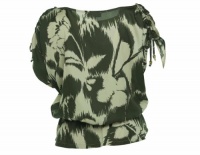 Michael Kors Women's Cap Sleeve Blouse Hemp XL Michael Kors Women's Cap Sleeve Blouse Hemp XL