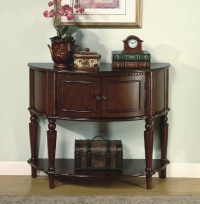 Brown Finish Storage Entry Way Console Table / Hall Table Brown Finish Storage Entry Way Console Table / Hall Table