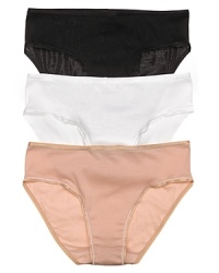 A soft mercerized cotton brief with a luxurious satin trim. Style #1626 A soft mercerized cotton brief with a luxurious satin trim. Style #1626