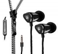 Zipbuds JUICED In-Ear Earbuds with Microphone and Tangle Free Zipper Cabling (Black) Zipbuds JUICED In-Ear Earbuds with Microphone and Tangle Free Zipper Cabling (Black)