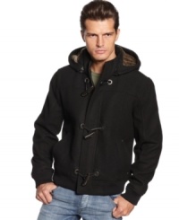 This jacket from INC International Concepts isn't short on style. A higher trim keep it on-trend and modern for the season. This jacket from INC International Concepts isn't short on style. A higher trim keep it on-trend and modern for the season.