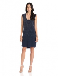 Rebecca Taylor Women's Stud Tank Dress, Navy/Silver, 6 Rebecca Taylor Women's Stud Tank Dress, Navy/Silver, 6