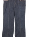 Style&co. Petite Jeans Women's Tummy Control Belted Trouser Rinse 10 Petite
