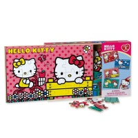 Hello Kitty 4 Wood Puzzles In Wooden Storage Box Hello Kitty 4 Wood Puzzles In Wooden Storage Box