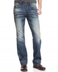 Kick back in rad, faded style. These Guess Jeans have the lived-in look right from the start. Kick back in rad, faded style. These Guess Jeans have the lived-in look right from the start.