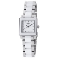Tissot Women's T0643102201100 Cera Square White Dial Ceramic Watch Tissot Women's T0643102201100 Cera Square White Dial Ceramic Watch