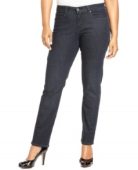 Snag a slender silhouette with Levi's skinny plus size jeans, featuring a tummy control panel-- pair them with the season's latest tops! Snag a slender silhouette with Levi's skinny plus size jeans, featuring a tummy control panel-- pair them with the season's latest tops!