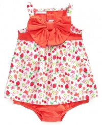 First Impressions Infant Girls Sunsuit, Coral Fruit Print, 3-6 Months First Impressions Infant Girls Sunsuit, Coral Fruit Print, 3-6 Months